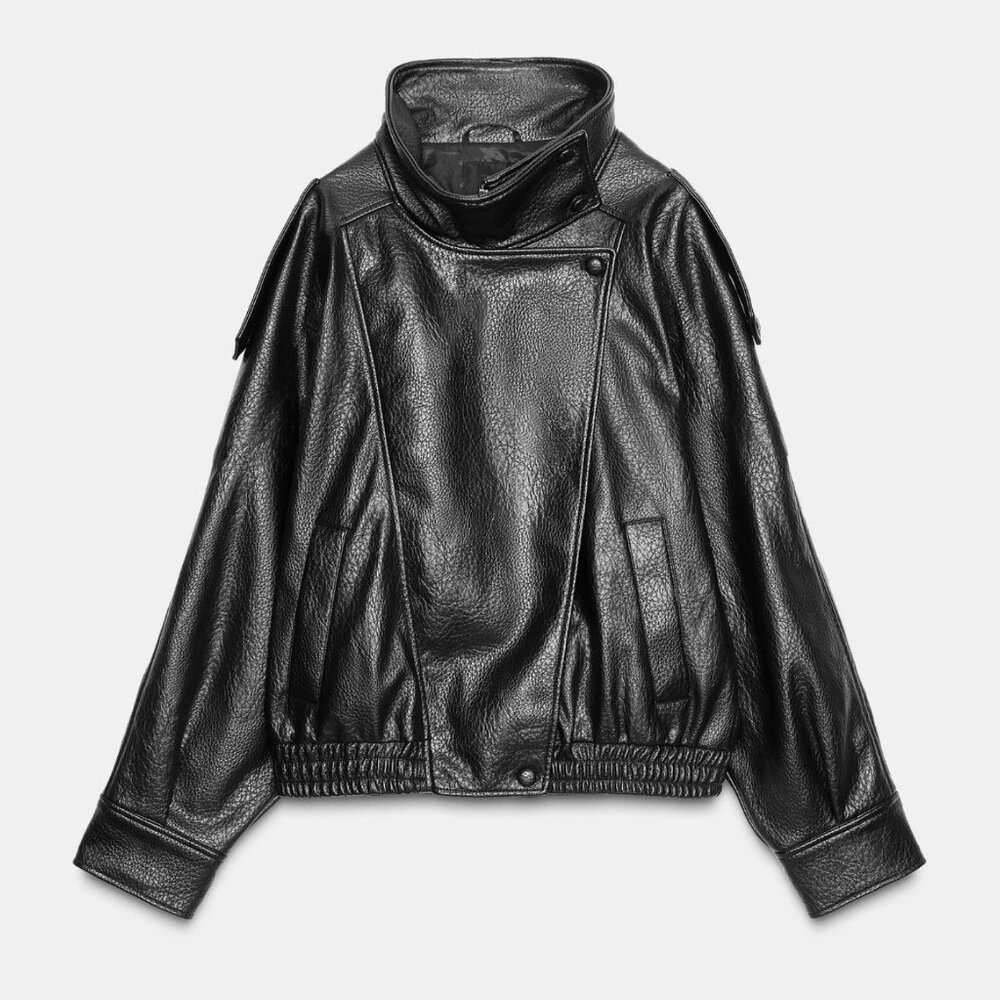 Zara Black Leather Jacket